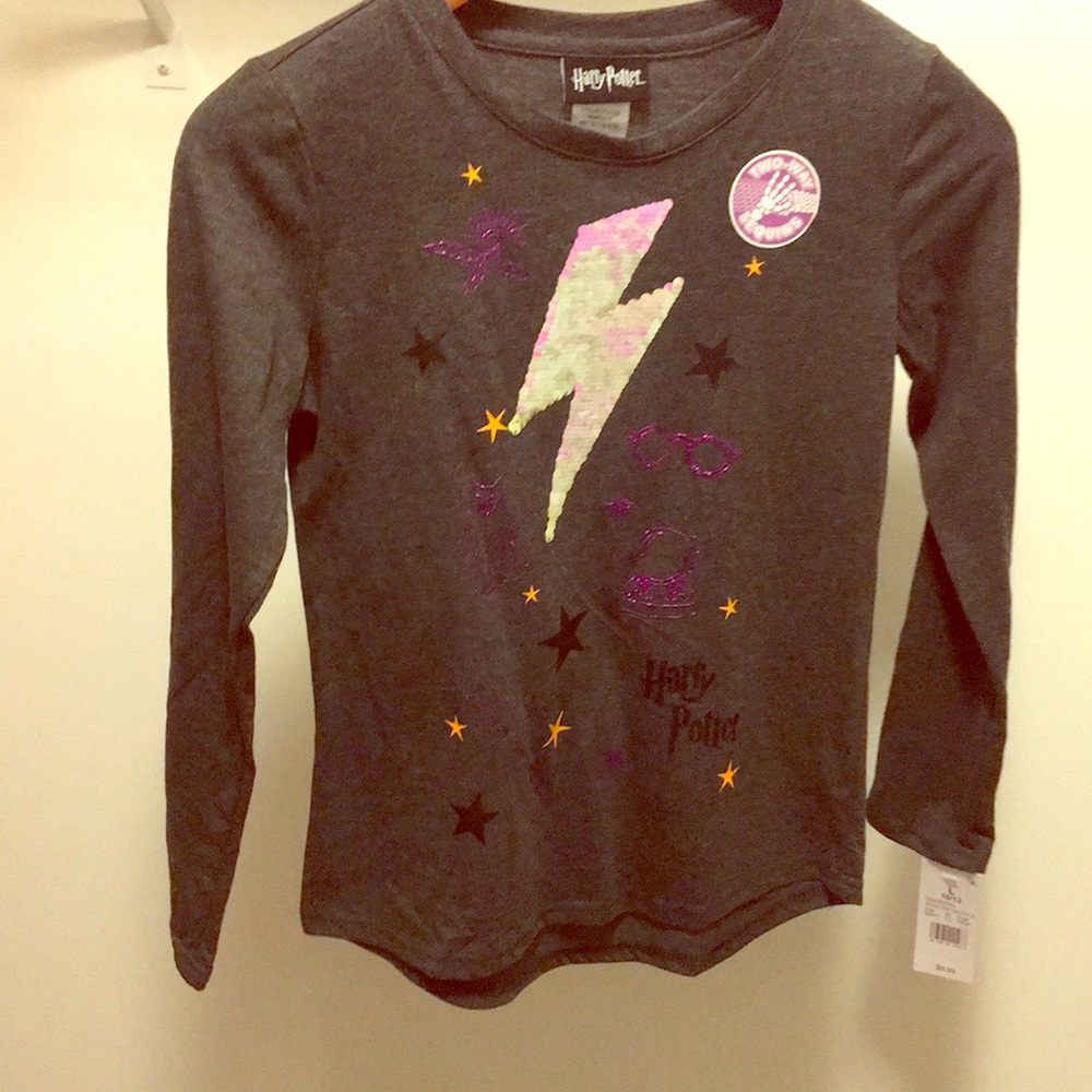 Brand new girls Harry Potter flip sequin shirt